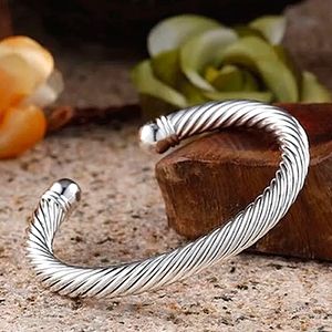 Twisted Sterling Silver Bangle Bracelet